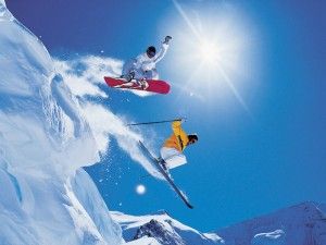 ski and snowboard