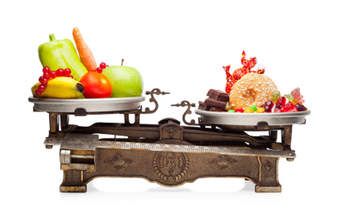 fruits vs fatty food