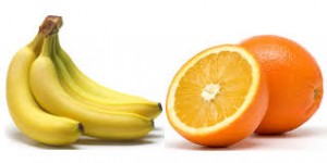 bannanas and oranges