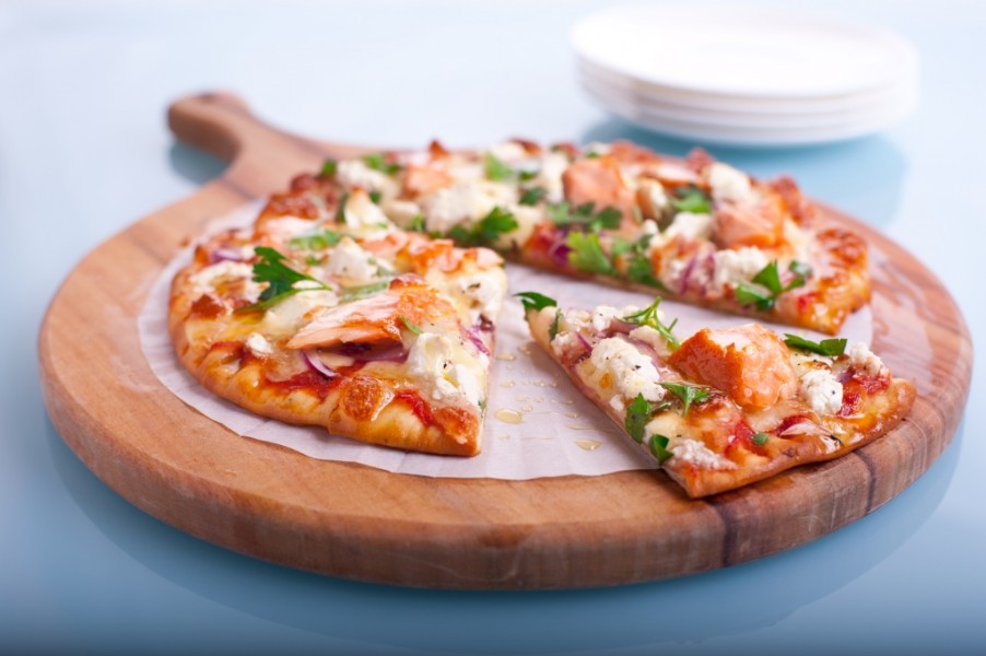 Smoked Salmon pizza