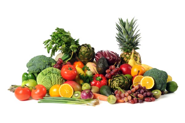 Vegetables, fruits and nuts 