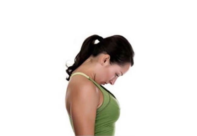 Neck forward flexion