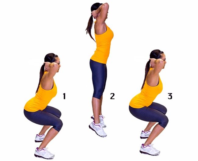squat jump exercises squats building hand bench facing hands dumbbell lie incline