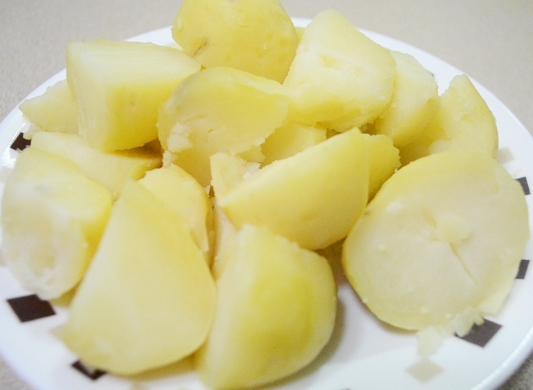 boiled potatoes