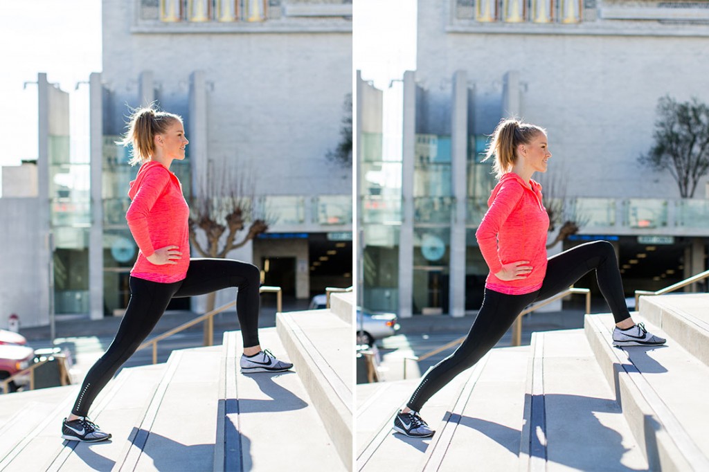 stair lunge