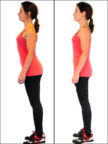  Improved posture: