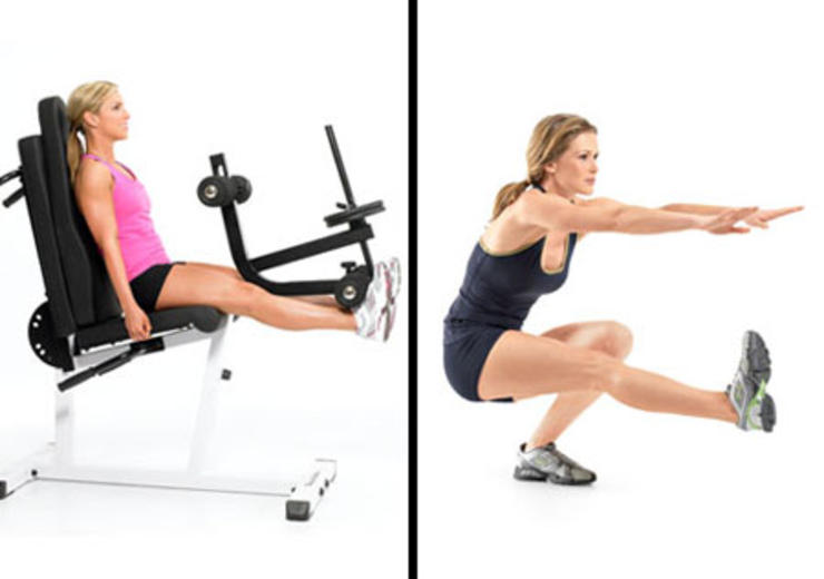 seated leg extension
