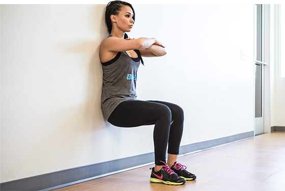 Exercise Wall Sit Wall Sit Challenge AOSA